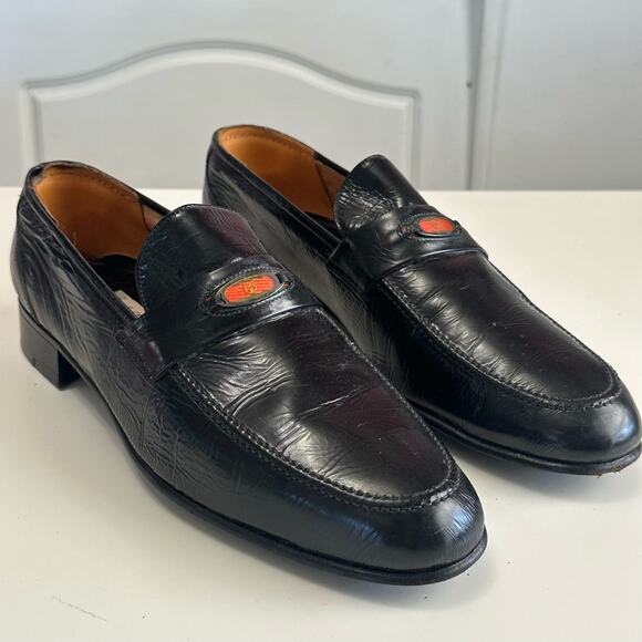 Gucci | Shoes | Vintage Gucci Mens Loafers Black Size Eu 445  display picture 1
